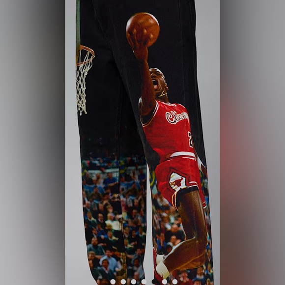 HF0045-010 | Men’s Air Jordan Printed Twill Pants | Dunk Contest | Relaxed - Picture 2 of 13